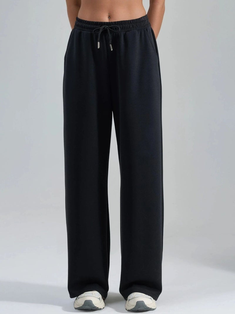 BUSEM Mid Waist Wide Leg Modal Pants - Image 1